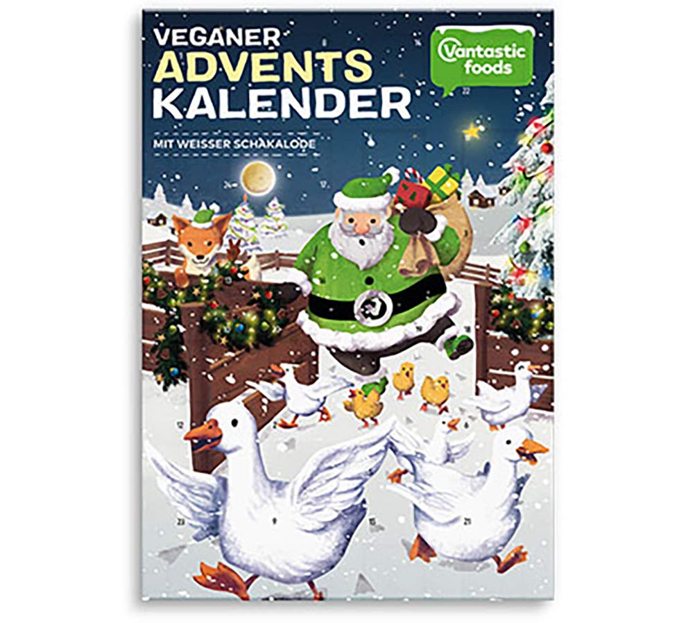 Adventskalender vegan - Adventskalender weiße Schokolade