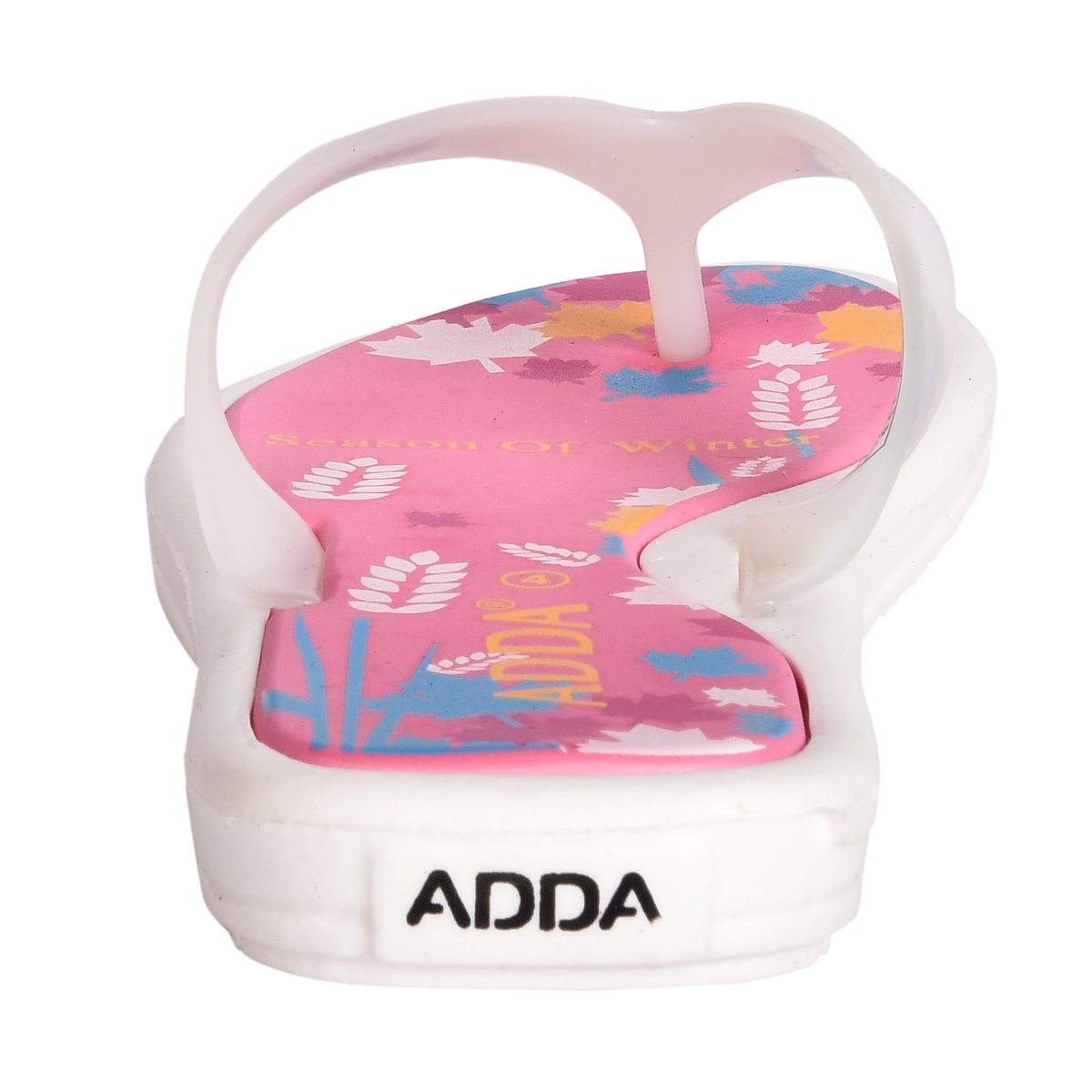adda women's pink white rubber slipper (mini_1)