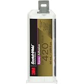 3M Scotch-Weld Epoxy Adhesive DP420, Black, 50 mL (1.69 fl oz) Duo-Pak | Two-Part Epoxy Structural Adhesive, High Impact and Fatigue Resistant, Maintains Bond Strength