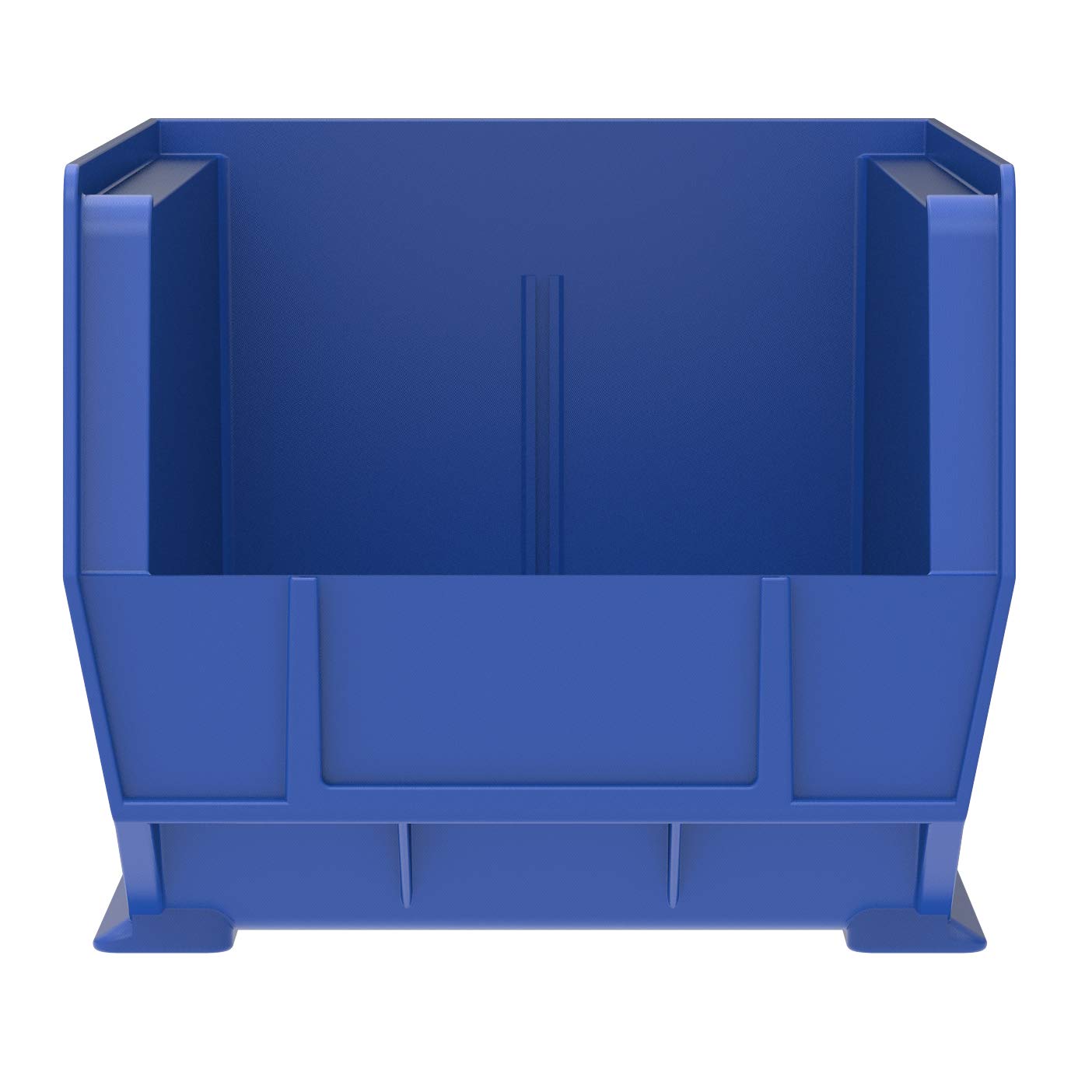 Akro-Mils 30240 AkroBins Plastic Storage Bins, Space-Saving Stackable Bins for Garage, Pantry, Craft Organization, 15-Inch x 8-Inch x 7-Inch, Blue, 12-Pack