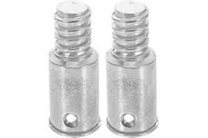 SOESFOUFU 2Pcs 25Mm Aluminum Broom Stick Threaded Tip Adapter Replacement for Extension Pole with Portable