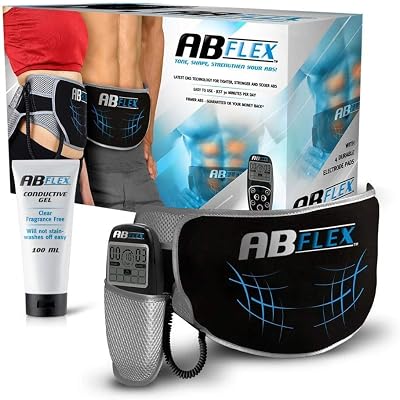 ABFLEX Ab Toning Belt and Ab Stimulator with Remote 99 Levels 10 Workouts