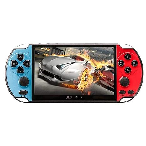 Handheld Video Game Console SIQDAK X7 Plus 5.1inch Screen Portable Game Console with 200 Built-in Games for Music/e-books/mp3/4 8GB Support TF Card Expansion