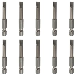 LDEXIN 10 Pcs SL5 Magnetic Slotted Screwdriver Bits