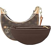 Lckaey Purse Organizer for Loop Hobo Bag Organizer Insert - 2mm Felt Bag Liner Handbag Insert Y096-coffee