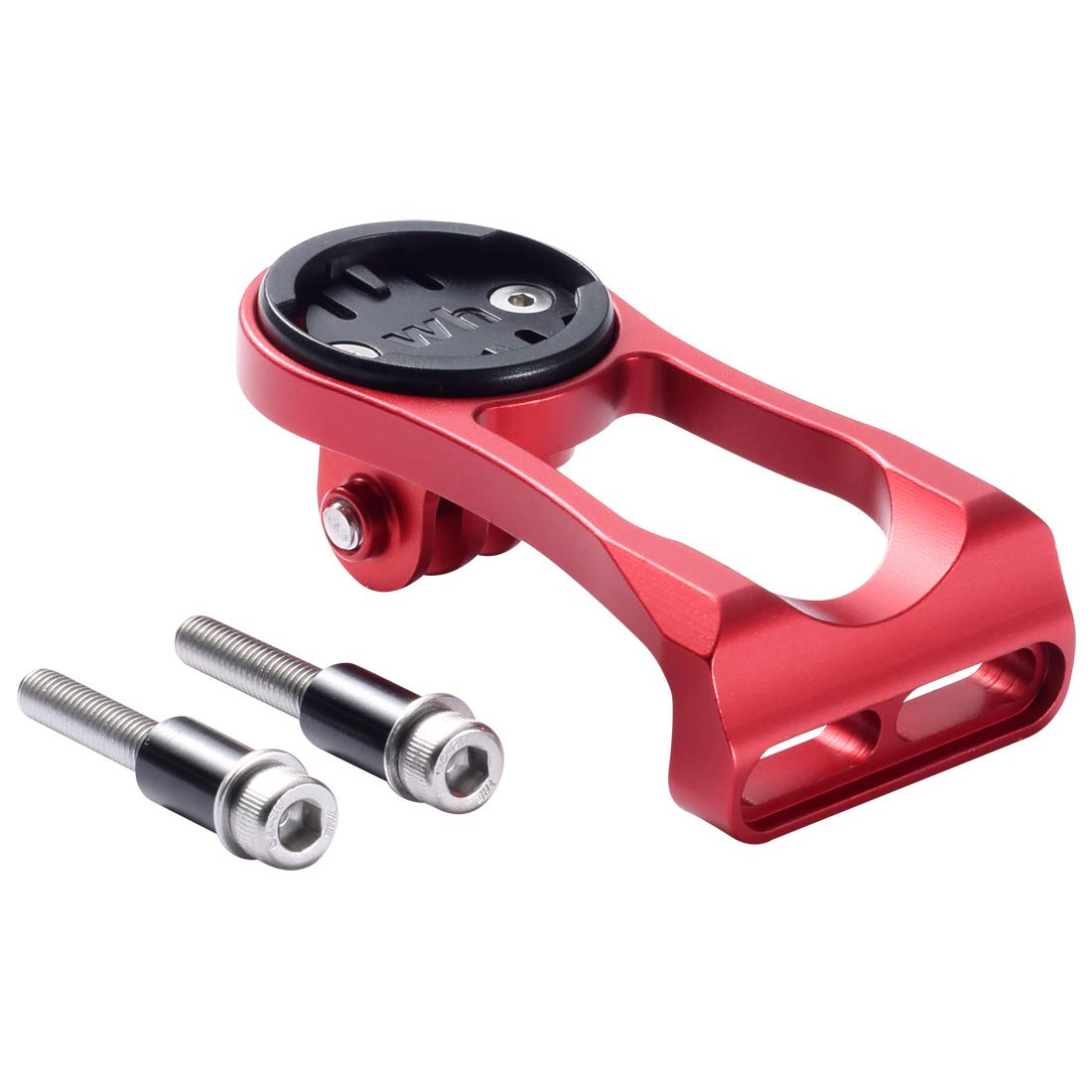 Dymoece Out Front Combo Extended Mount for Wahoo Elemnt, Elemnt Bolt, Mini, GoPro Interface Sports Action Camera and Bike Lights (Red)