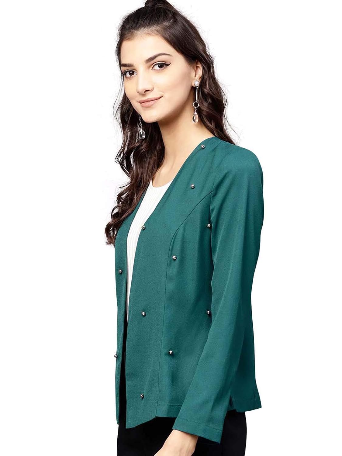 street9 green beaded blazer