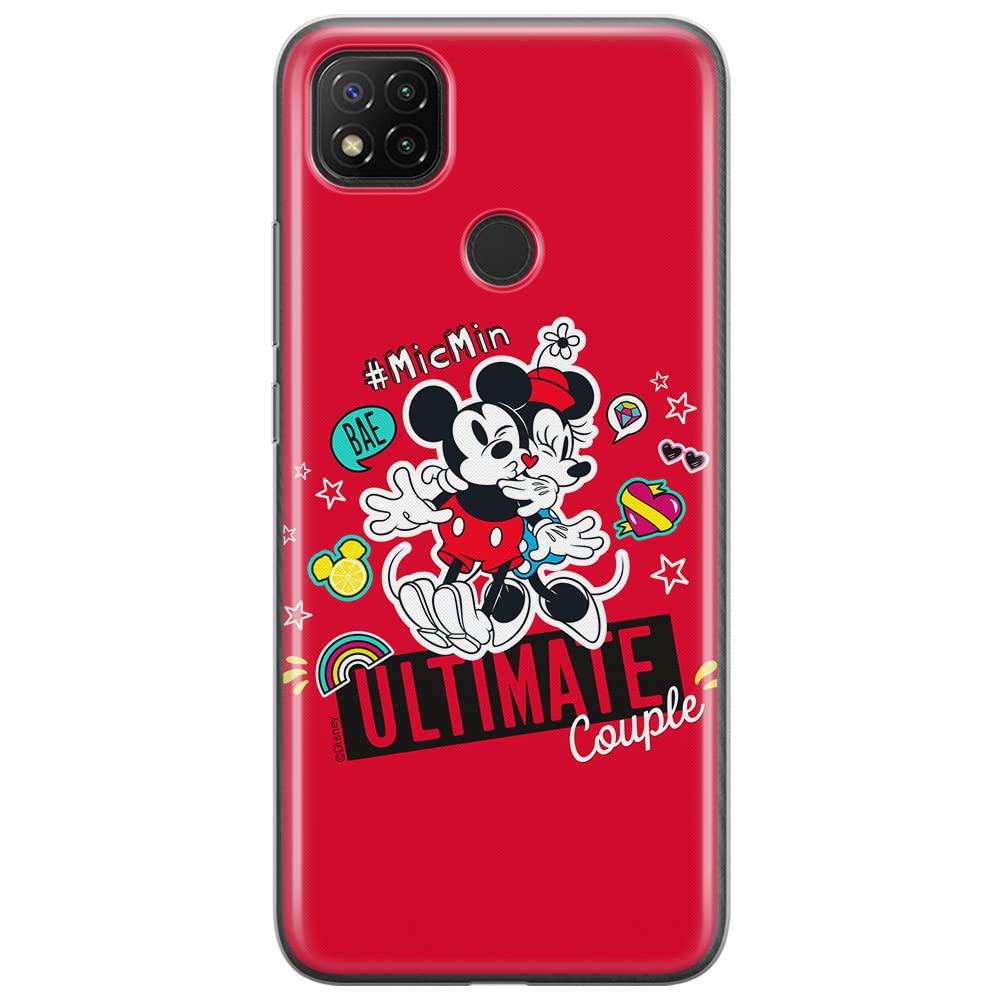 ERT GROUP mobile phone case for Xiaomi REDMI 9C original and officially Licensed Disney pattern Mickey & Minnie 012 optimally adapted to the shape of the mobile phone, case made of TPU