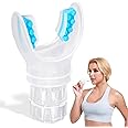Lung Trainer | Breathing Trainer for Lung Strength | Adjustable Resistance Lung Exerciser for Respiratory Muscle Training | Boost Endurance Performance and Respiratory Fitness (Transparent) AIR-EZE