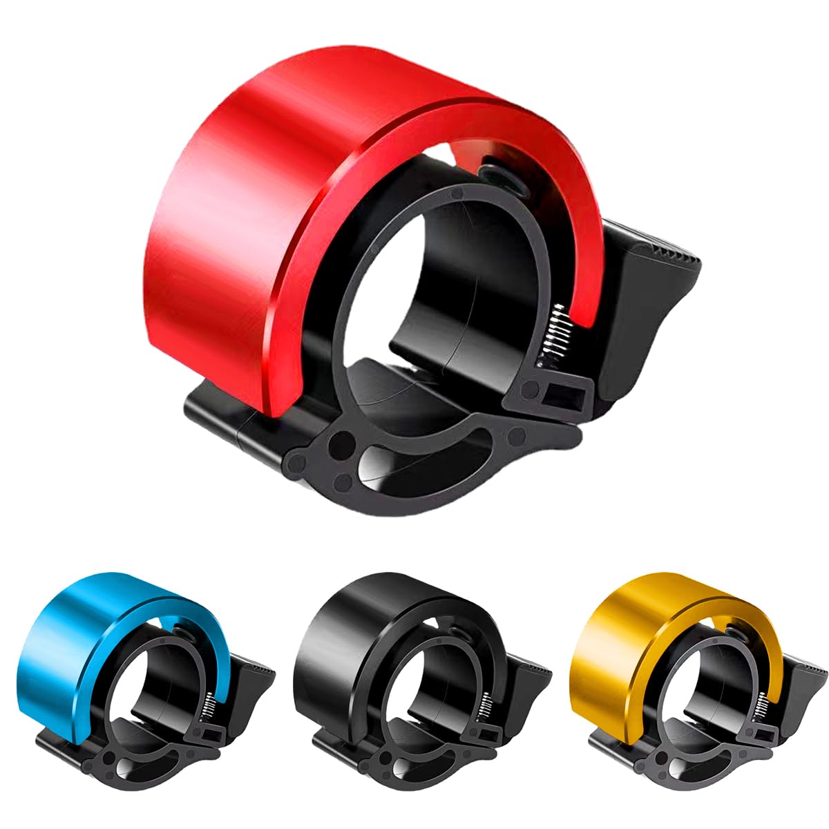 Garegce Bike Bell for Kids and Adult, Road Bicycle Bell with Loud Crisp Clear Sound, Mountain Bike Bell for Children, Durable Rust-Resistant Fits 2.2cm/0.87inch Bike Handle-Red