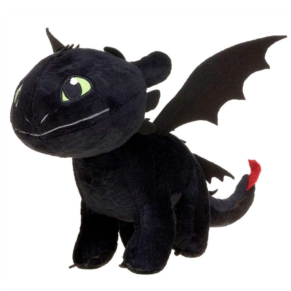 Dragons Selection Plush Figures | DreamWorks 20 cm Stuffed Animal | Softwool, Plush:Toothless