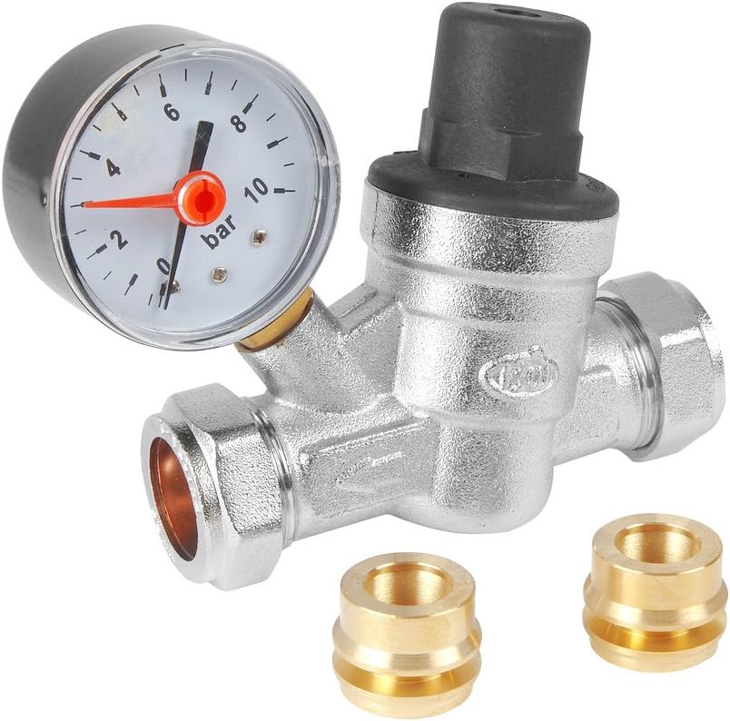PRESSURE REDUCING VALVE C/W GAUGE 15MM / 22MM