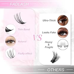 Individual Lashes Big Tray D Curl Lash Clusters 10D