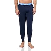 HUGO mens Exposed Waistband Logo Cuffed Lounge Pants