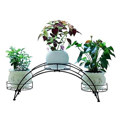 Madcg Soporte de Flores Armario de Hierro Forjado, Estante de ...