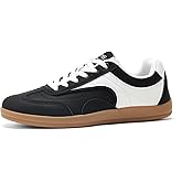 TIMEJOY Women's Retro Fashion Sneakers Vintage Trendy Walking Shoes Non-Slip Lace-Up Casual Comfort