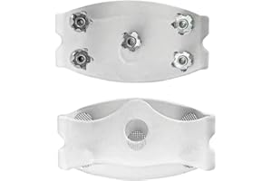 Snow Cleats for Shoes | Clear Non-Slip Footwear Claws | Shoe Ice and Snow Grips - for Men, Women, Beginner, Walking, Hiking, 