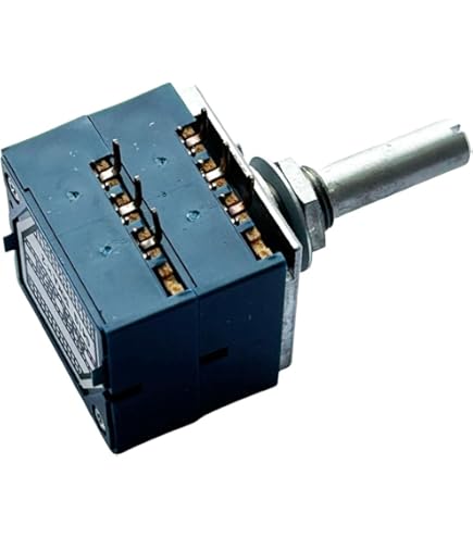 【potenyan】 1PCS 12 Type 6Pin A20K Precision Potentiometer A20K*2 Double