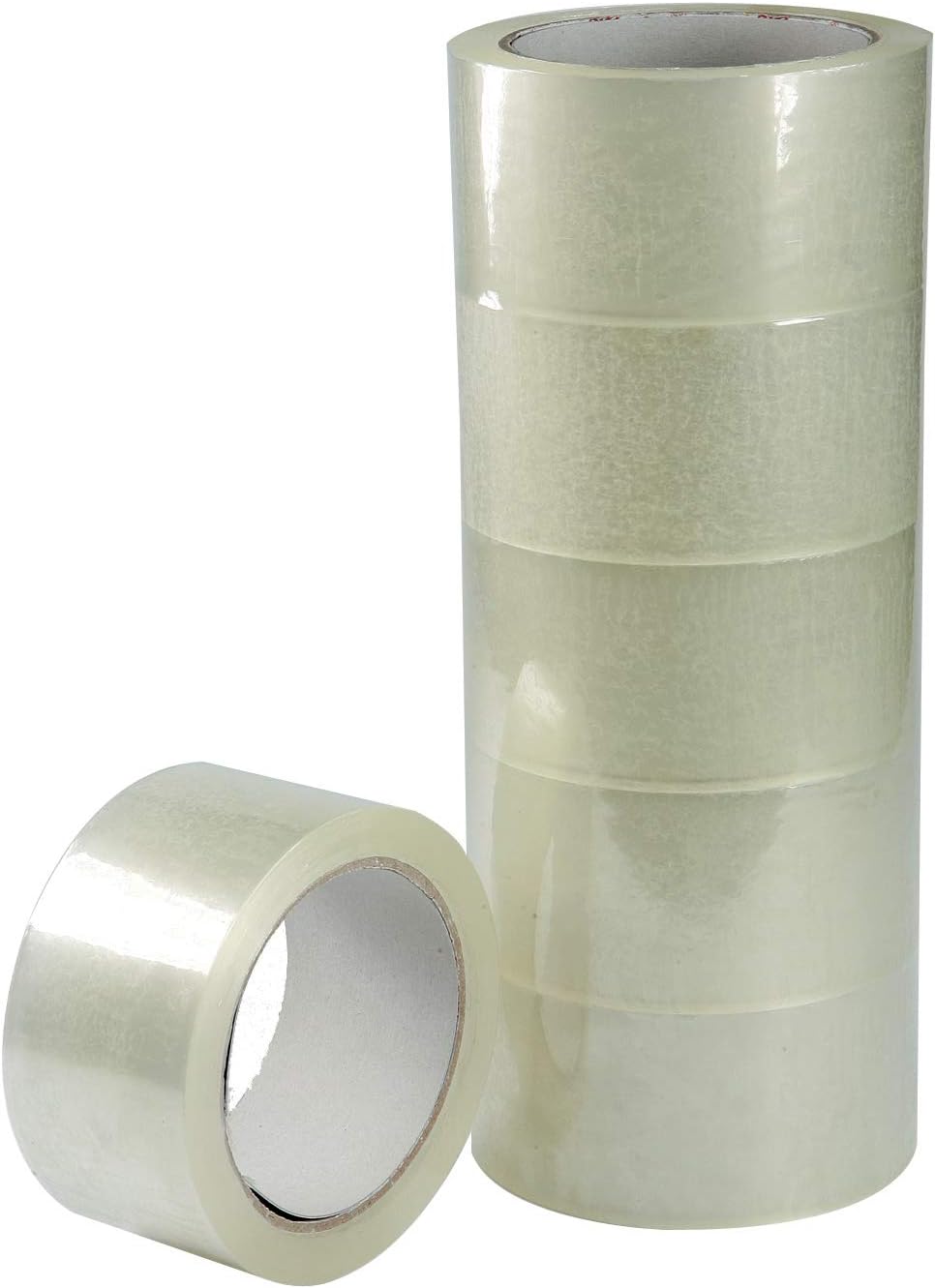 Transparent Adhesive Tape for Packaging 50 x 66 mm Pack of 6, mm 50 x 66 m
