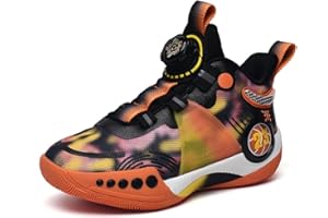 DHOVOR Boys Girls Basketball Shoes Kids High-Top Running Walking Shoes Comfort Fashion Sneakers Athletic Shoes for Little Kid