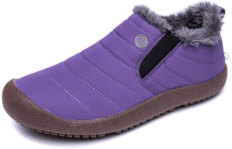 purple sheepskin slippers
