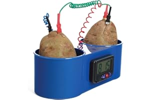 American Educational Blue Plastic Two Potato Clock, 8-1/2" Length x 3-1/2" Width x 2-3/4" Height