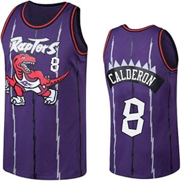 José Calderón # 8 Toronto Raptors Jersey, Ropa de Deporte, Unisex sin Mangas Bordado de Malla de Baloncesto Swingman Jersey Gran: Amazon.es: Deportes y aire libre