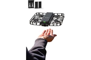 HOVERAir X1 Self-Flying Camera, Pocket-Sized Drone HDR Video Capture, Palm Takeoff, Intelligent Flight Paths, Follow-Me Mode, Foldable Action Camera with Hands-Free Control Black (Combo Plus)