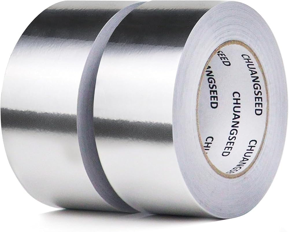 Aluminum Foil Tape 2 Pack 50mm x 50m High Temp 350C
