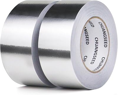 Aluminum Foil Tape 2 Pack 50mm x 50m High Temp 350C