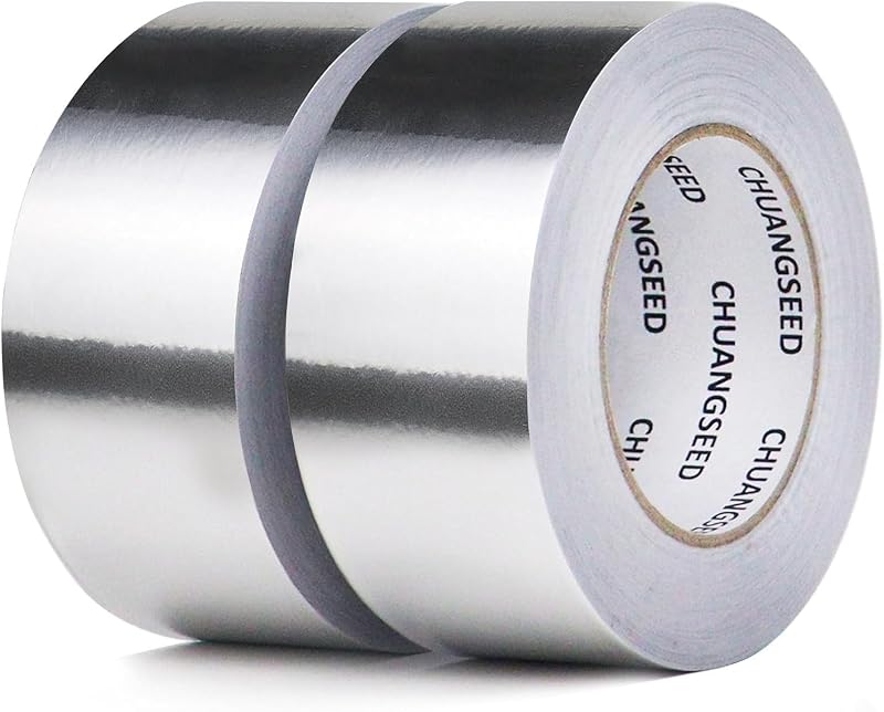 Aluminum Foil Tape 2 Pack 50mm x 50m High Temp 350C