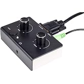 Replacement Control Pod Black Over White Compatible for Logitech Z-2300 Computer Speakers B/W