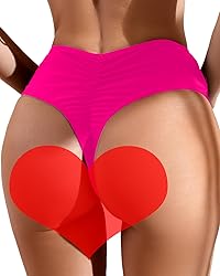 AFOLIRY Women's Sexy High Waisted High Cut Cheeky