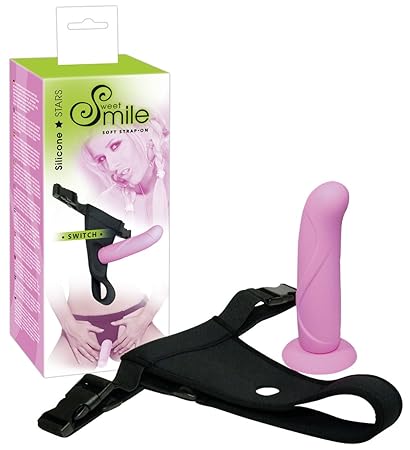 Sweet Smile Switch Strap-On - verführerischer Umschnallgurt mit Dildo, herausnehmbarer Stimulator für Rollenspiele, verstellb