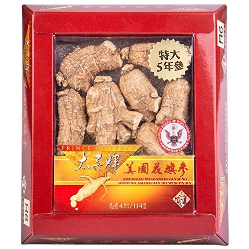 Prince of Peace® Wisconsin American Ginseng 5 Year Jumbo Round Roots (4 oz)
