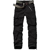 Jawtut Womens Cargo Pants Army Combat Work Pants with 8 Pockets Casual Cotton Ripstop Construction Pants