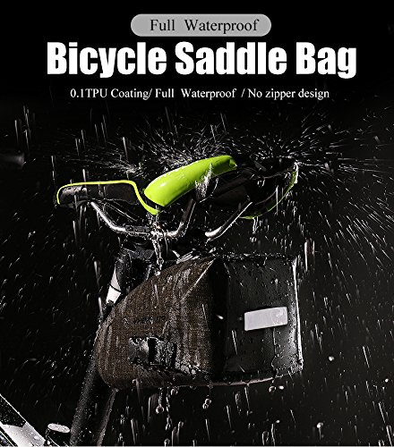 WHEEL UP Reflective Waterproof Tube MTB Mountain Road Bicycle Bag Cycling Saddle Frame Bag Seat Bag For Bike Cycling Accessories