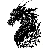 Dragon Metal Wall Decor, Medieval Dragon Wall Decor, Head Metal Wall Art Outdoor, Medieval Decor Fantasy Decorations, Decoration for Living Room Bedroom Man Cave