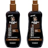 Australian Gold Accelerator Spray Gel with Bronzer 8 Ounce (Pack of 2)