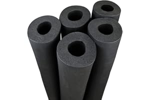 Plerile Water Pipe Insulation Tubing 3/4" 1" 1-1/4" 1-1/2" 2" 2-1/2" 3" 3-1/2" 4" Inner Diameter Foam Tube Insulation for 0.79"/1.18" Thick Wall Insulation Lagging Wrap (Color : 1.18", Size : ID 4")