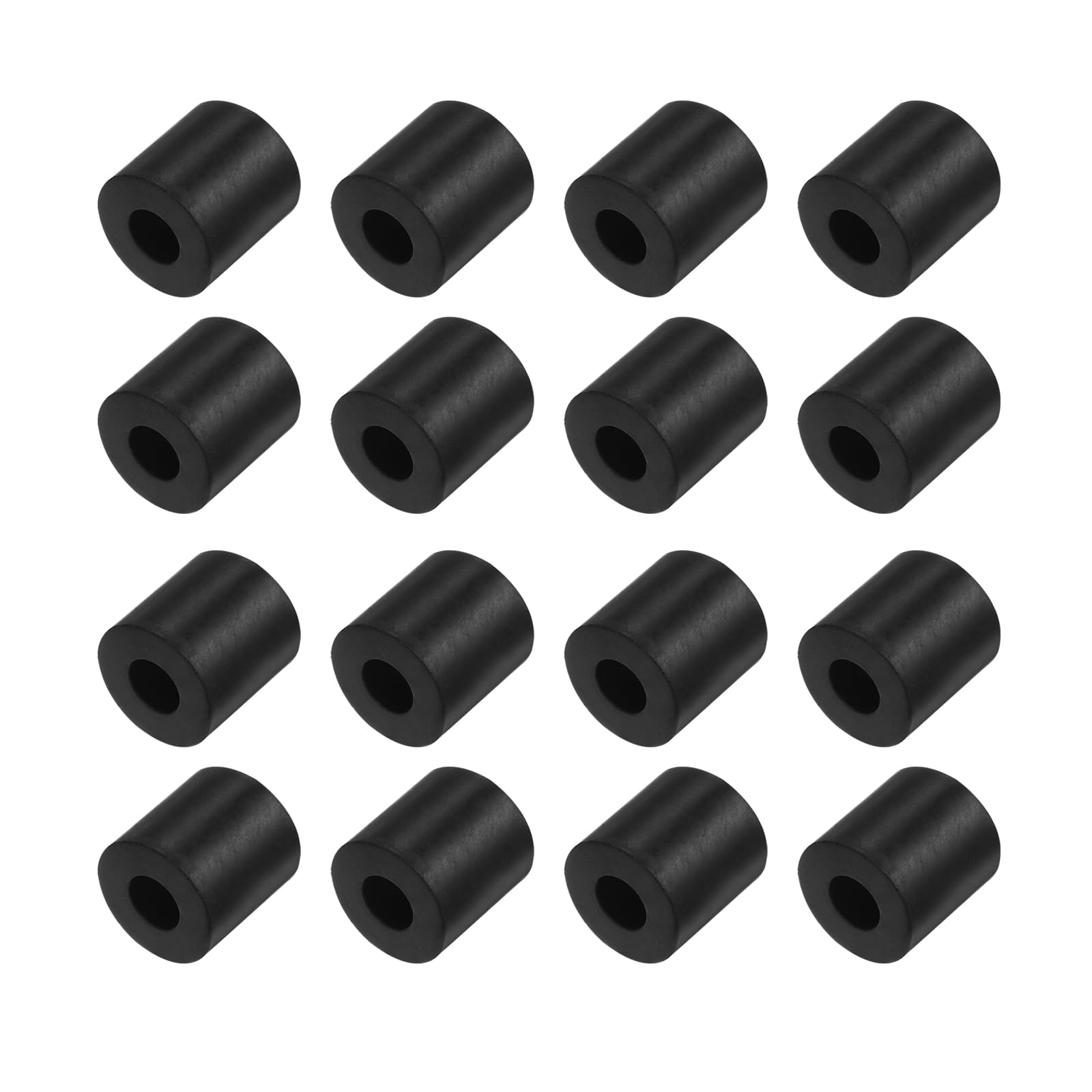 Kozelo 16pcs Rubber Spacer [6mmx20mmx10mm] Anti Vibration Isolation Pads, for Home Cars Boat Accessories, Neoprene, Black