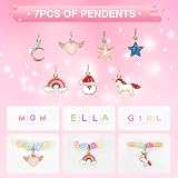 Amteker Bracelet Making Kit for Girls 550 Beads Unicorn Jewellery Craft Kit 24 view 4