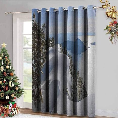 Amazon Com Winter Picture Custom Gromets Curtain Window Drapes 2