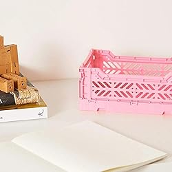Collapsible Storage Box, Foldable Crate Organizer