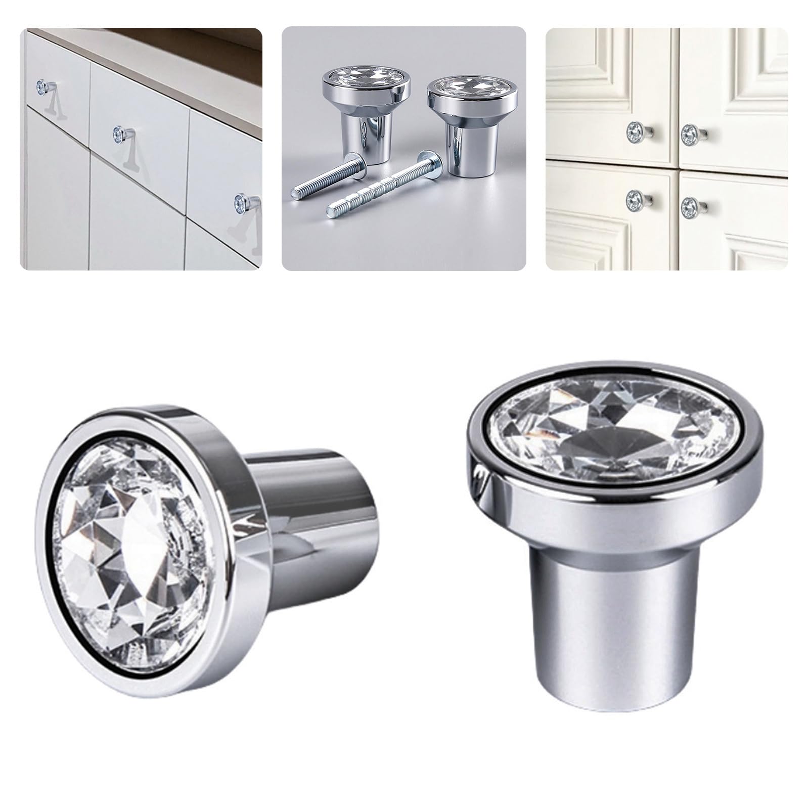 Kitchen Cabinet Closet Door Dresser Drawer Cupboard Handles Handle Knob Knobs Pulls for Cabinets Drawers, 2 Pack