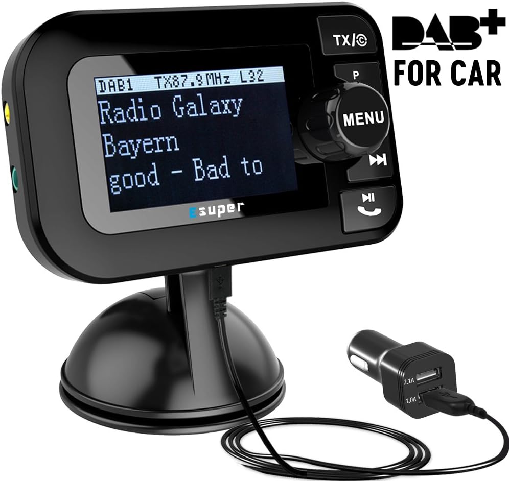 DAB Car Radio, Esuper InCar DAB Amazon.co.uk Electronics