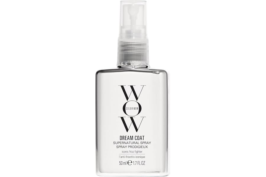 COLOR WOW Dream Coat – Anti-Humidity Frizz Control Spray for Glass Hair | Anti-frizz treatment and humidity-proofing spray delivers glassy-smooth, frizz-free hair. Heat activated, lasts 3-4 shampoos.