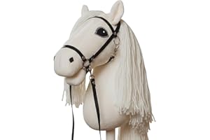 WALIKI Deluxe Stick Horse Toy for Kids, Teens & Adults | 30” Plush Hobby Horse with Wooden Handle | Cowboy & Cowgirl Pretend Play Pony | Hobby Horse Racing Toy