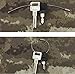 Drhob 10PCS Stainless Steel Wire Keychain Cable Key Luggage tag rope Ring for Outdoor Hiking