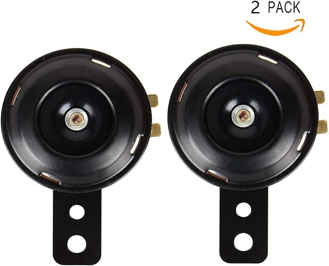 105 db Waterproof Round Loud Horn Speakers, Uooker 12V 1.5A Universal